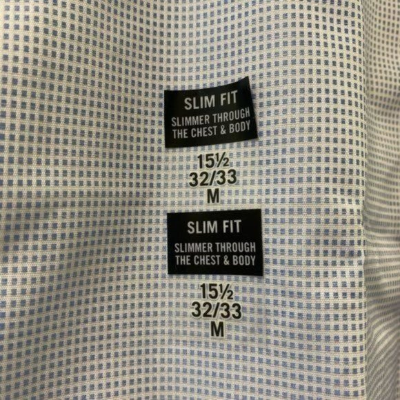 Calvin Klein Men's Long Sleeve Formal Shirt  Blue Strech Collar  Non-Iro Medium - Picture 9 of 16